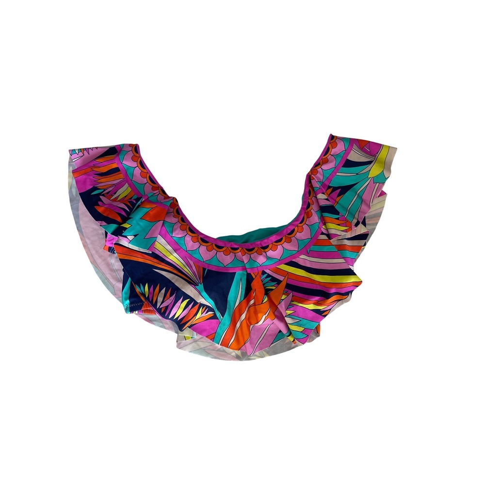 Trina Turk Paralia Ruffle Top NWOT Women's Size 8 - Picture 1 of 7